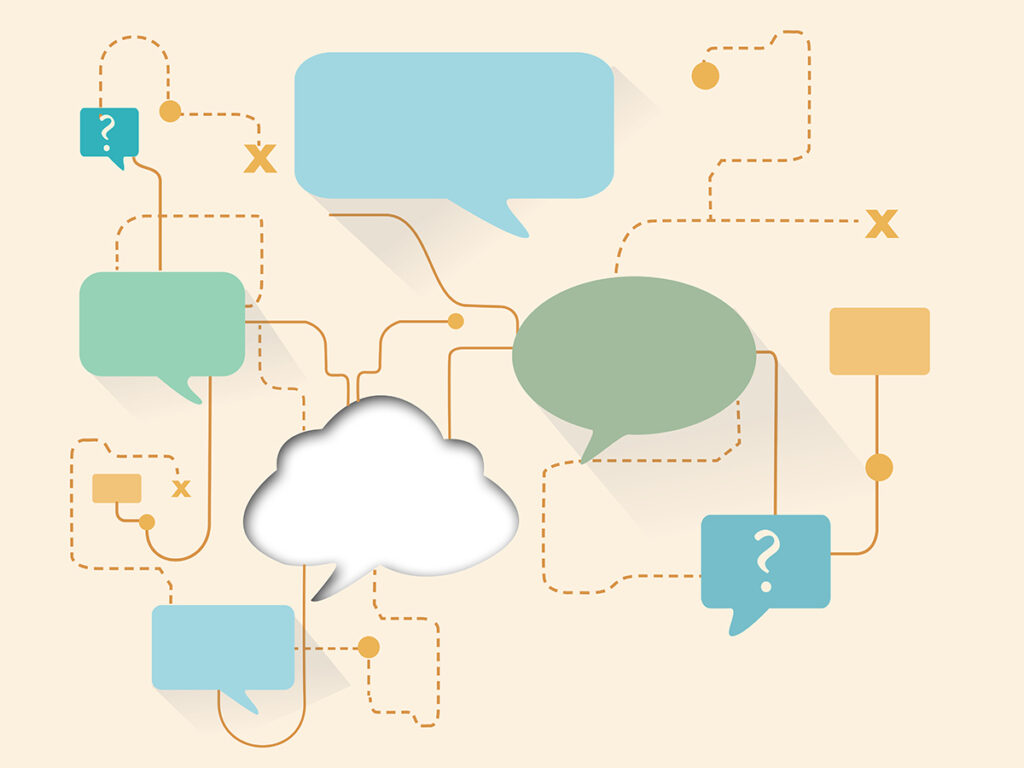 Illustration de bulle de discussion